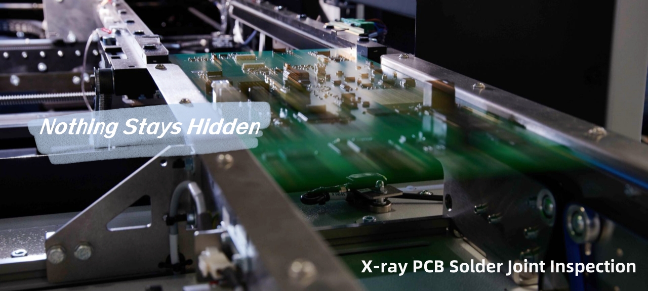 X-ray PCB solder joint inspection فحص وصلة لحام ثنائي الفينيل متعدد الكلور بالأشعة السينية