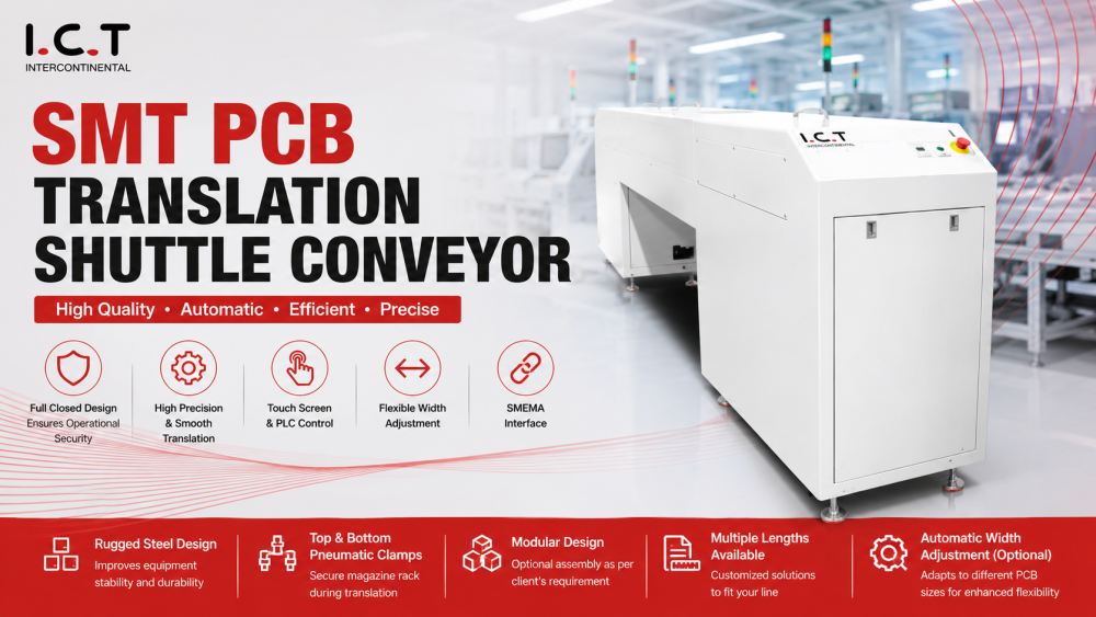 SMT PCB Translation Shuttle Conveyor SMT PCB ترجمة النقل المكوك