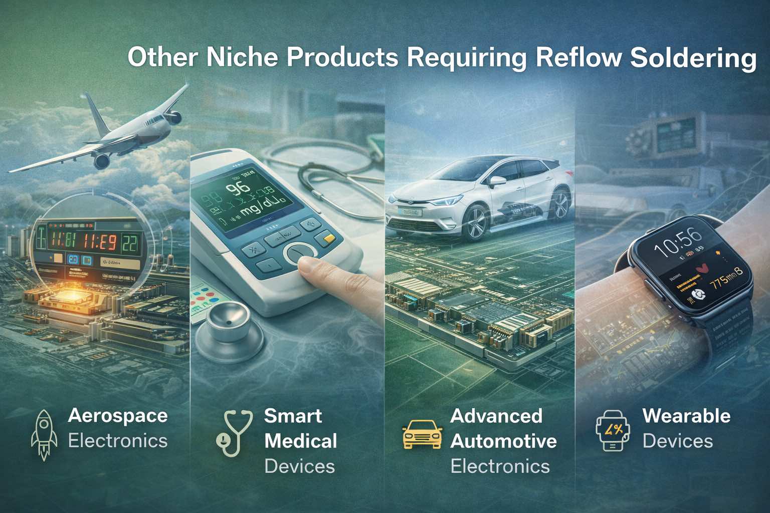 5. المنتجات المتخصصة الأخرى التي تتطلب لحام بإعادة التدفق