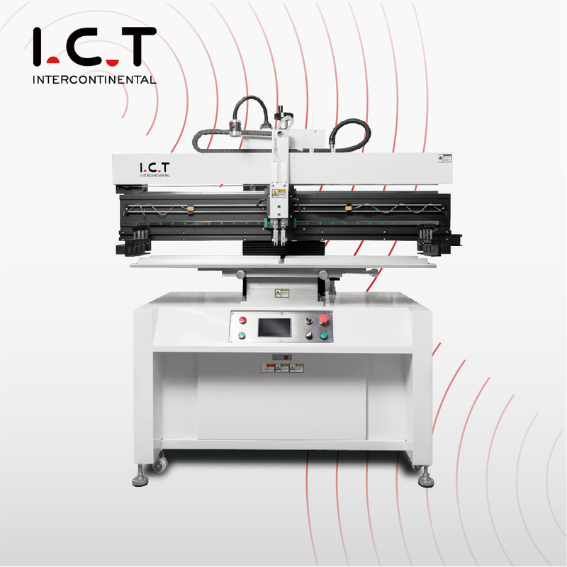 P12 ICT طابعة استنسل شبه أوتوماتيكية SMT PCB آلة طباعة لصق شبه أوتوماتيكية