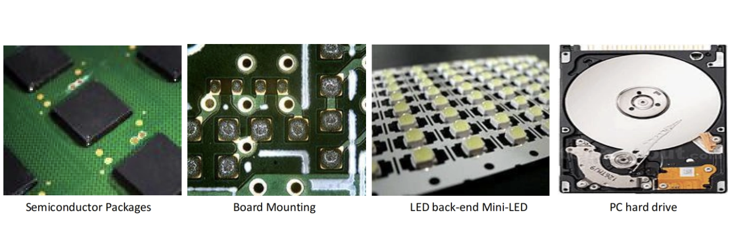 تطبيق آلة توزيع عجينة اللحام النفاثة عالية الدقة