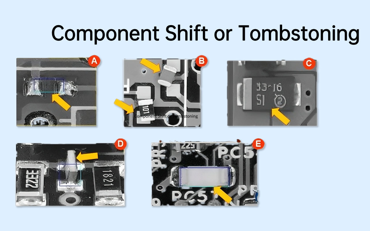 5. عيوب AOI تتفوق في – حيث تكون الأشعة السينية أقل فعالية