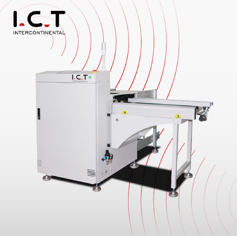 I.C.T LD-M |محمل ومفرغ مجلة SMT PCB بزاوية 90 درجة