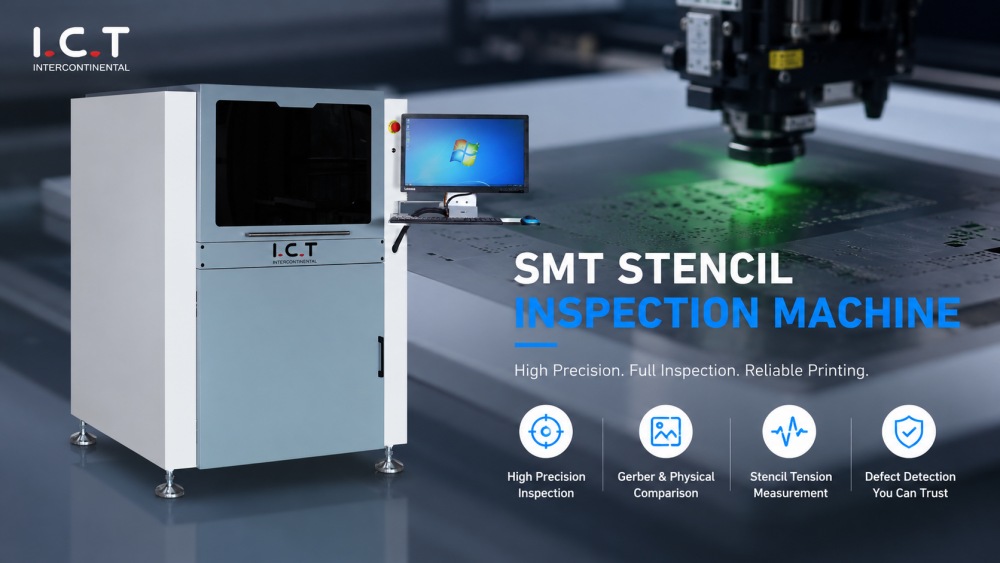 smt stencil inspection machine آلة فحص الاستنسل SMT