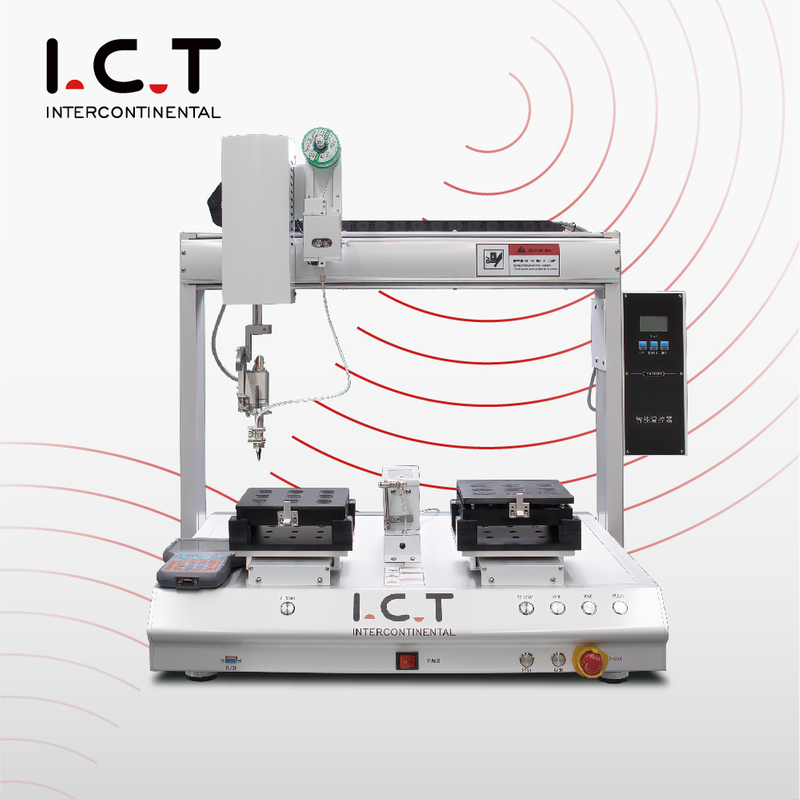 I.C.T-SR250D |آلة لحام روبوتية لسطح المكتب ذات 5 محاور Pcb Smd 