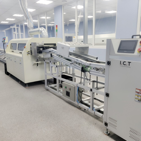 تكنولوجيا المعلومات والاتصالات | آلة لحام الموجة مع التدفق لأجزاء PCB الكبيرة 