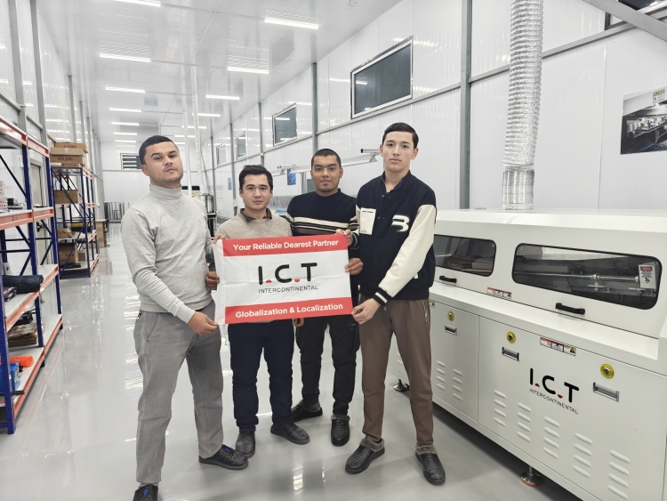 خط إنتاج ICT DIP للتجميع من خلال الفتحات