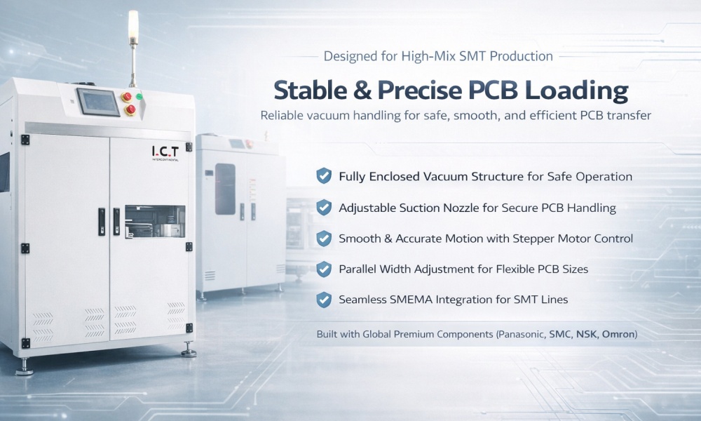 مجلة ICT PCB محمل شفط الفراغ