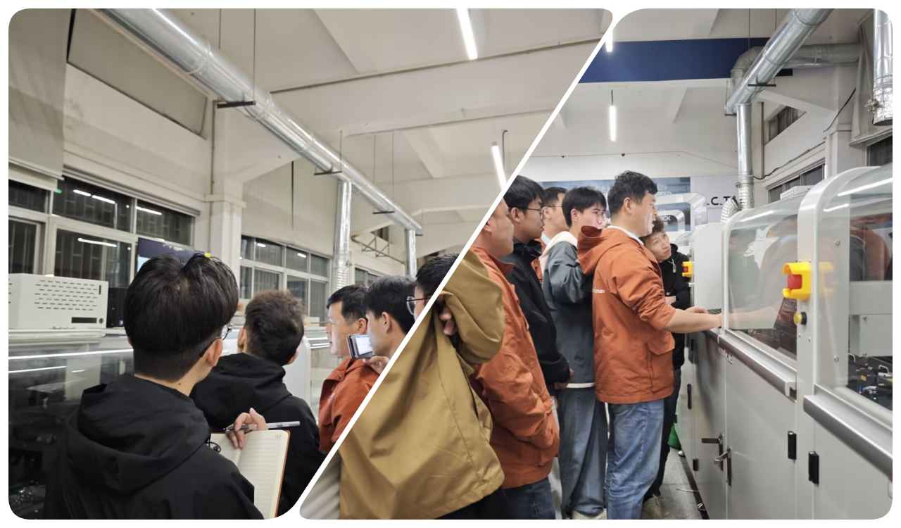 يتلقى مهندسو تكنولوجيا المعلومات والاتصالات تدريبًا انتقائيًا على اللحام الموجي