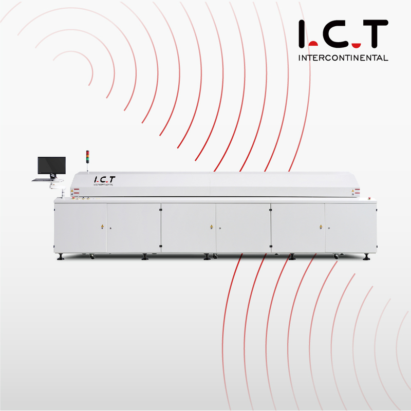 معدات فرن اللحام بإنحسر PCB SMT ذات 8 مناطق