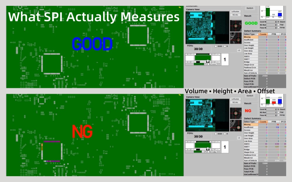ما هي عيوب فحص معجون اللحام في SMT