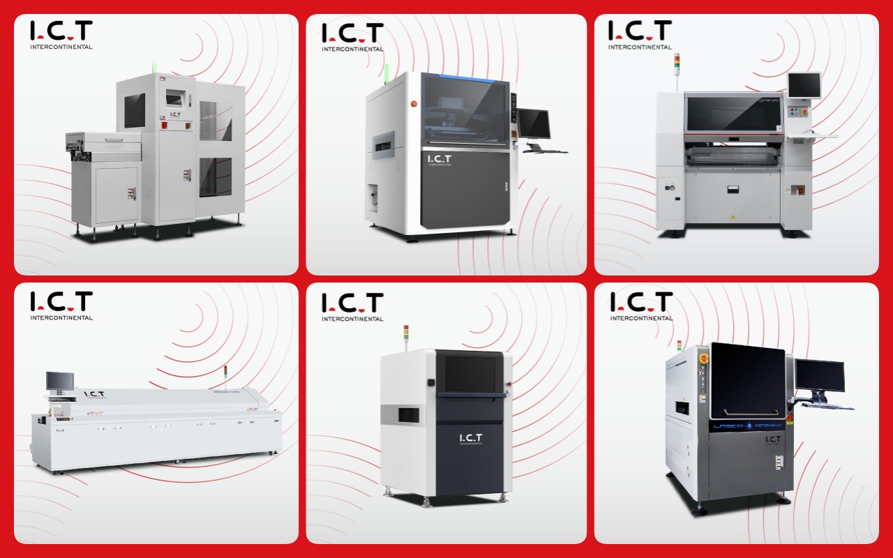 1 SMT Line with SMT Machine 01 1 خط SMT مع آلة SMT 01