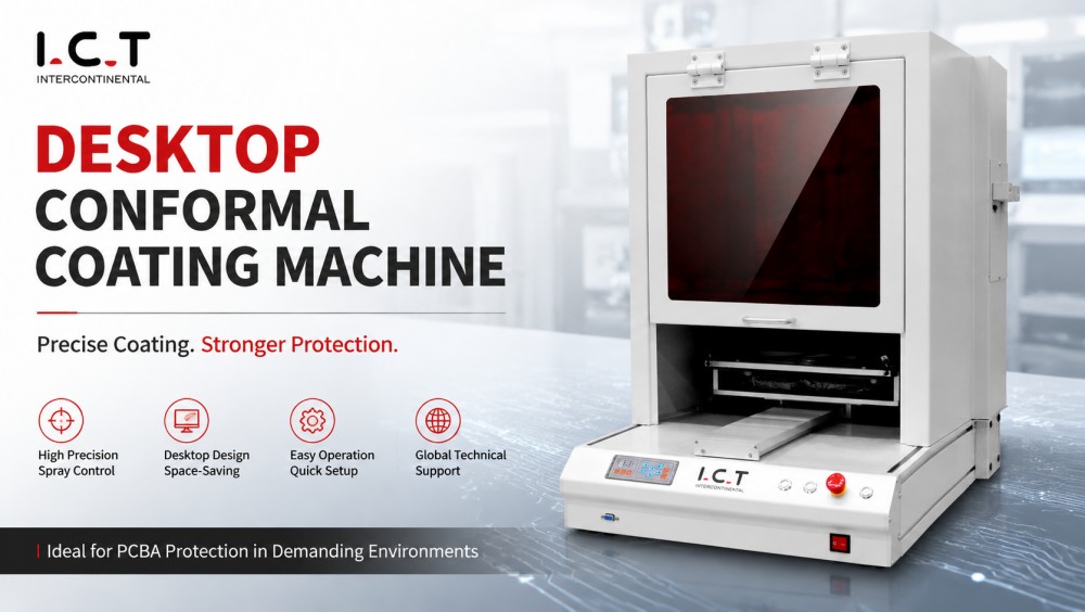 I.C.T Desktop coating machine آلة طلاء سطح المكتب بتقنية المعلومات والاتصالات