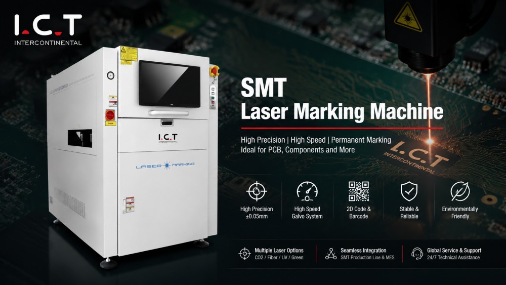 SMT Laser Marking Machine آلة وضع علامة ليزر SMT