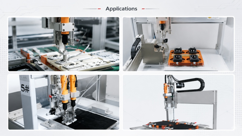 Automatic Screwing Robot applications تطبيقات روبوت الشد التلقائي